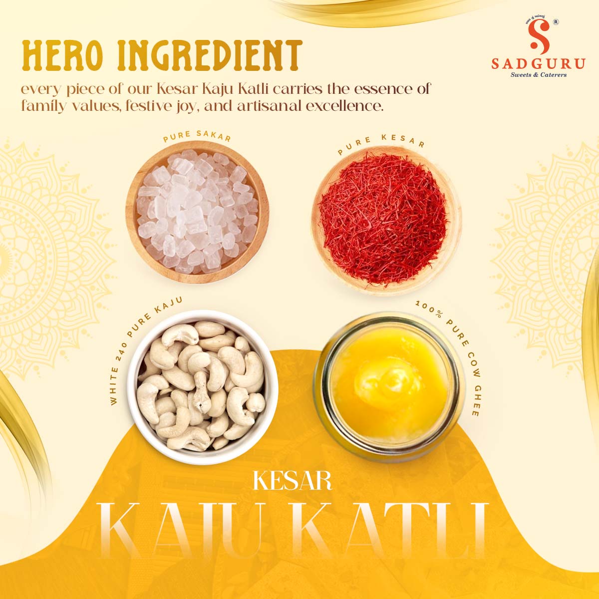 Kesar Kaju Katli