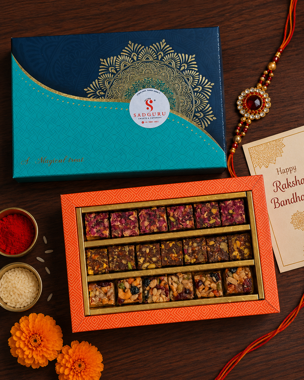 Royal Dry Fruit Sweets Gift Set ( Nutrition bytes , Anjeer Dry Fruits, Shahi Gulab)
