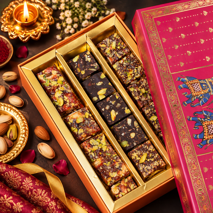Royal Dry Fruit Indulgence (Khajur Dry Fruit Crunch, Anjeer Dry Fruit Crunch,Dark Rostilia)