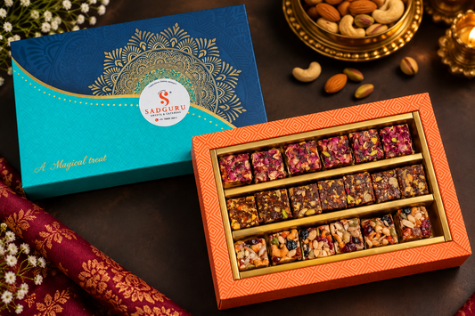 Royal Dry Fruit Sweets Gift Set ( Nutrition bytes , Anjeer Dry Fruits, Shahi Gulab)