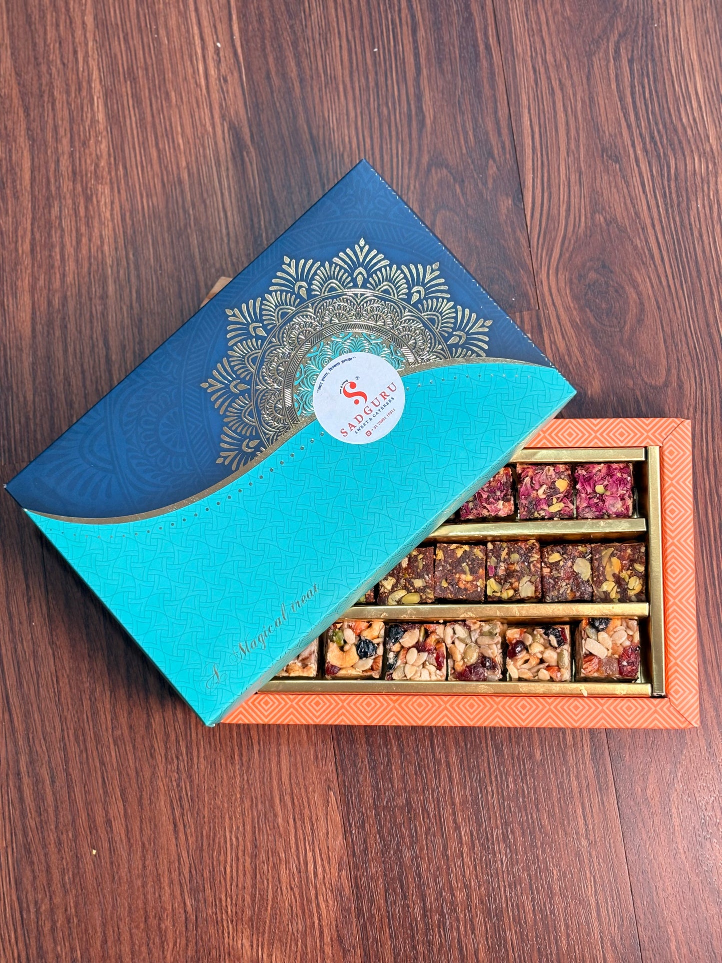 Royal Dry Fruit Sweets Gift Set ( Nutrition bytes , Anjeer Dry Fruits, Shahi Gulab)