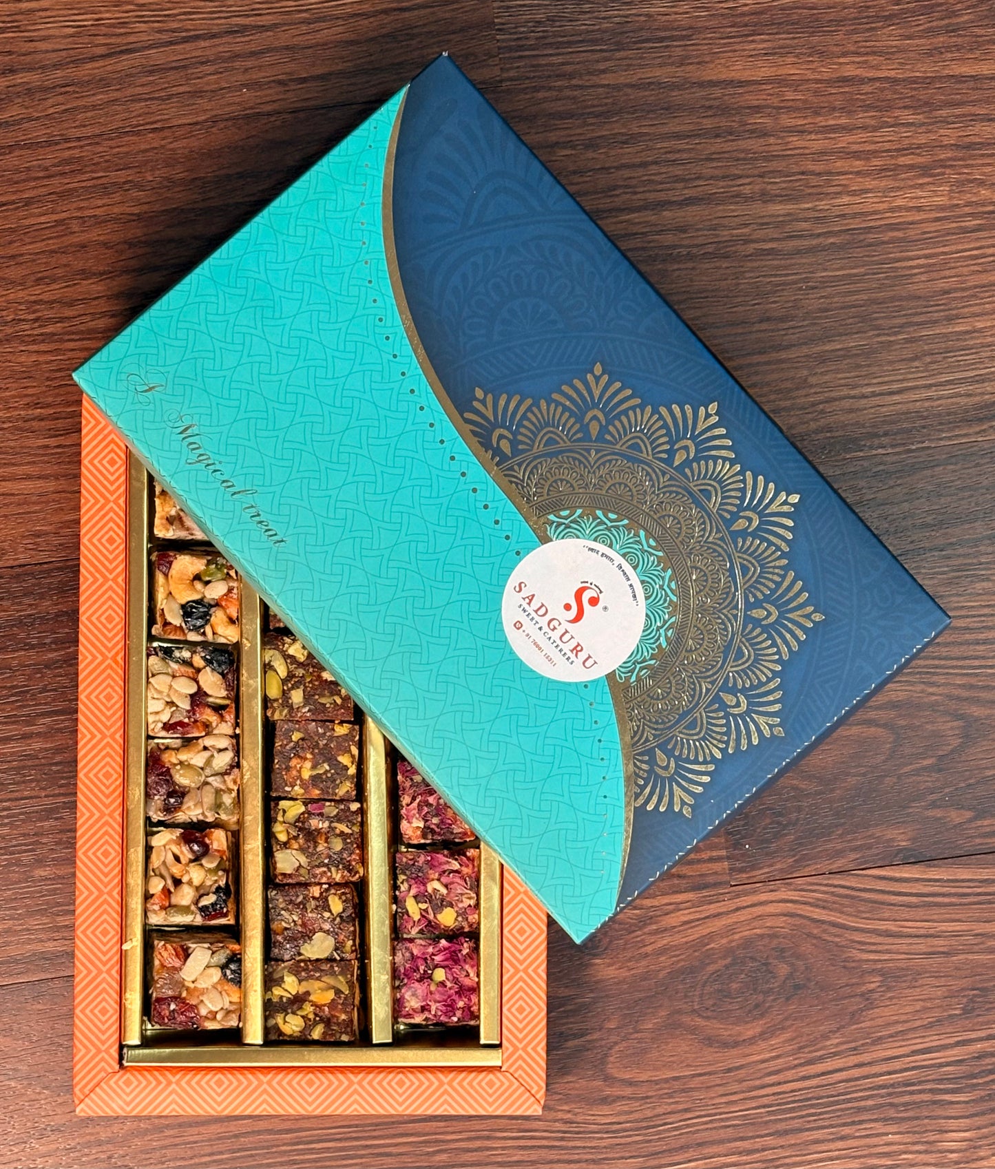 Royal Dry Fruit Sweets Gift Set ( Nutrition bytes , Anjeer Dry Fruits, Shahi Gulab)