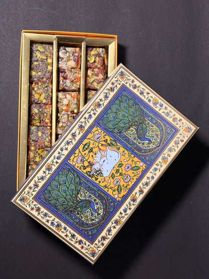 Healthy Sweets Celebration Box (Khajur Dry Fruit Crunch, Anjeer Dry Fruit Crunch,Nutrition Bytes)