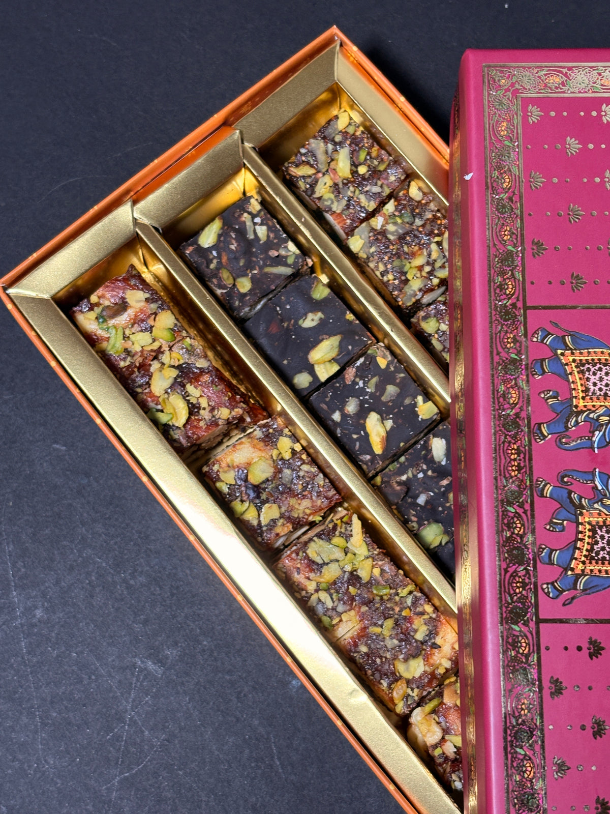 Royal Dry Fruit Indulgence (Khajur Dry Fruit Crunch, Anjeer Dry Fruit Crunch,Dark Rostilia)