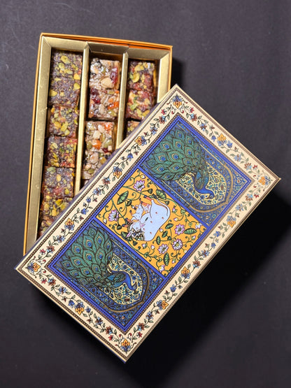 Healthy Sweets Celebration Box (Khajur Dry Fruit Crunch, Anjeer Dry Fruit Crunch,Nutrition Bytes)